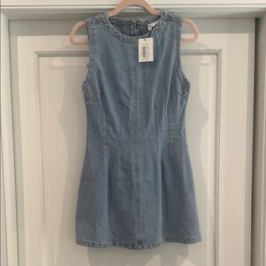 Sleeveless Denim Dress by Mable